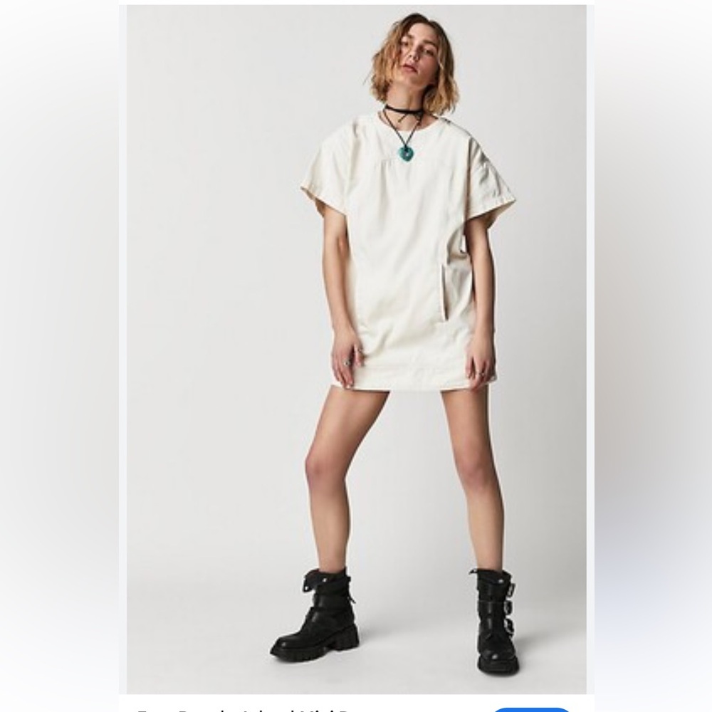 Free People Arland Mini Denim Dress